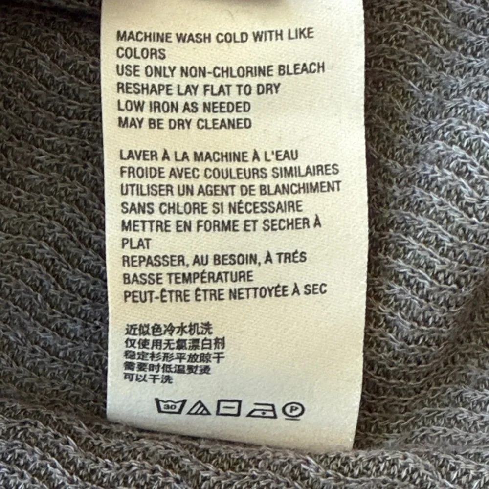 Anthropologie Maeve Cowl neck tunic sweater olive green large